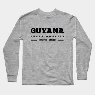 Guyana Estb 1966 South America Long Sleeve T-Shirt